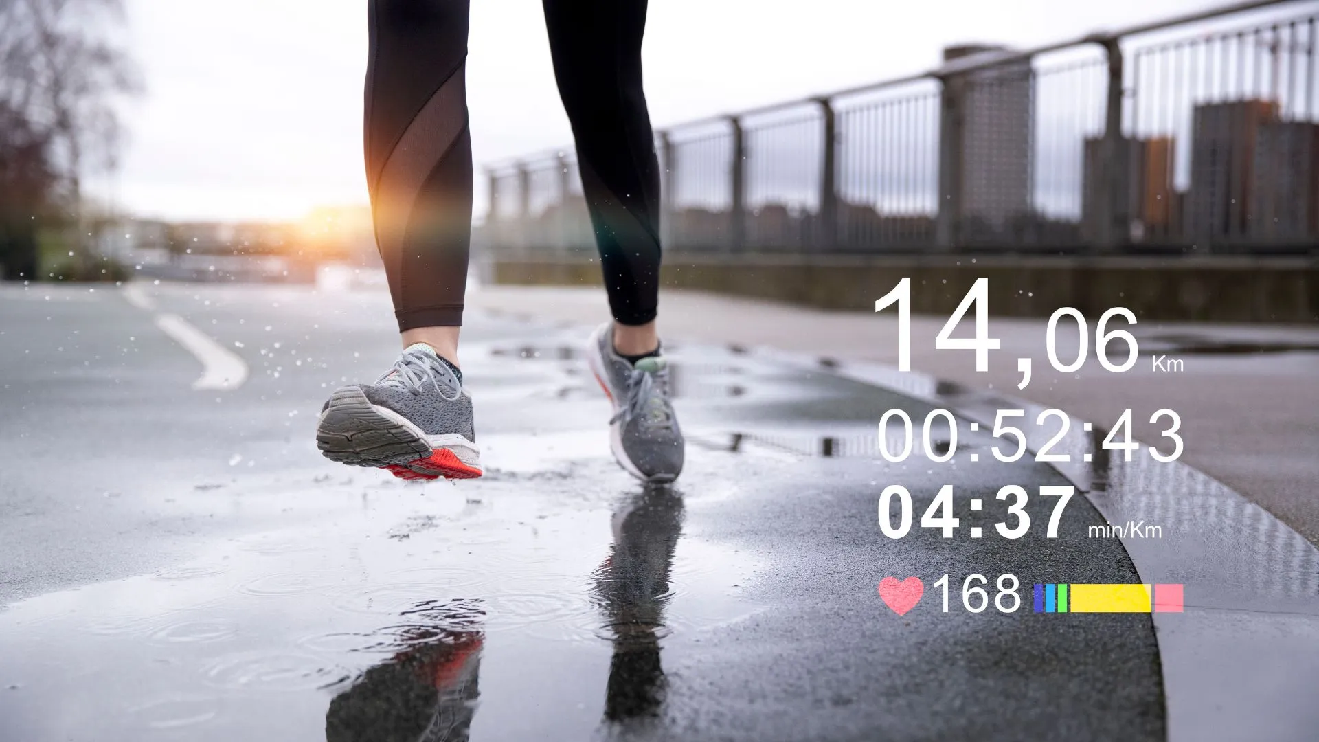 Using a runtracker to keep consistent logs and monitor performance during a workout.