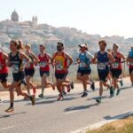 maratonistas num evento de corridas em Portugal