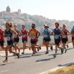 maratonistas num evento de corridas em Portugal