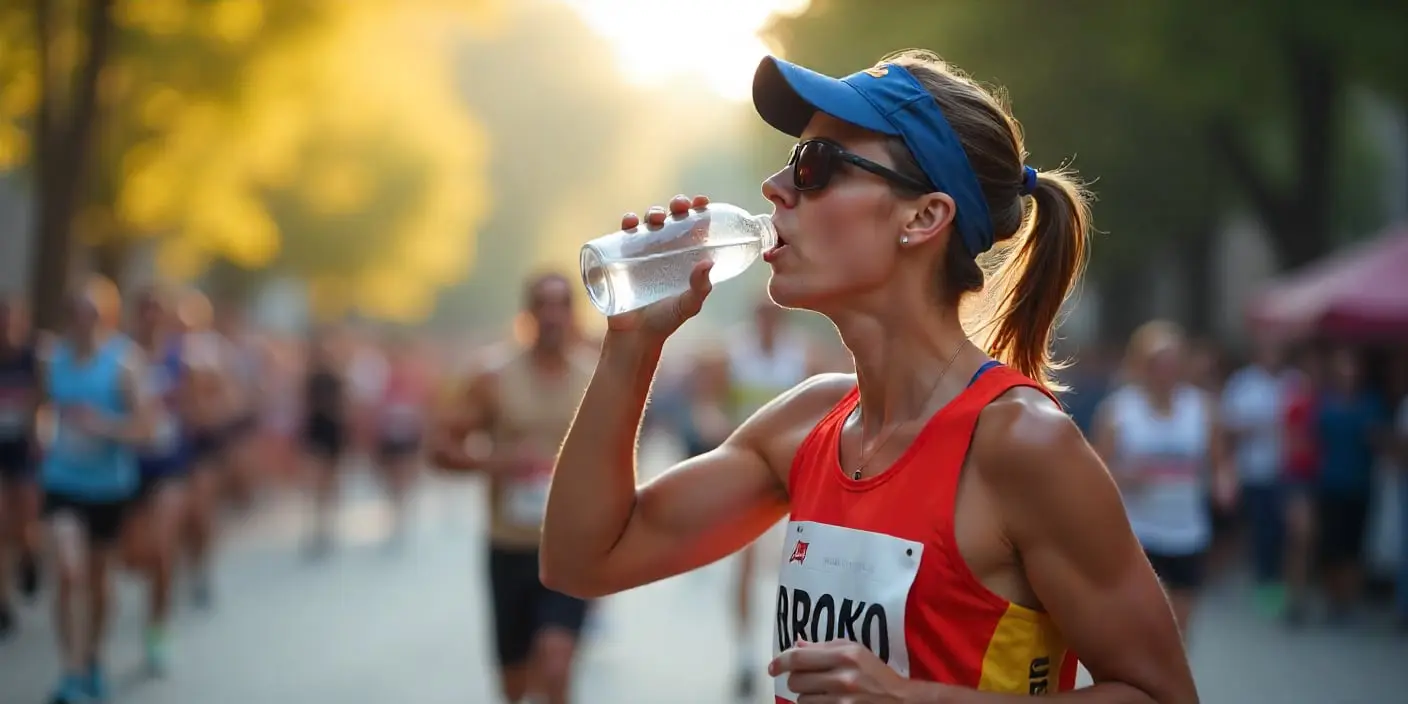 drinking water for marathon