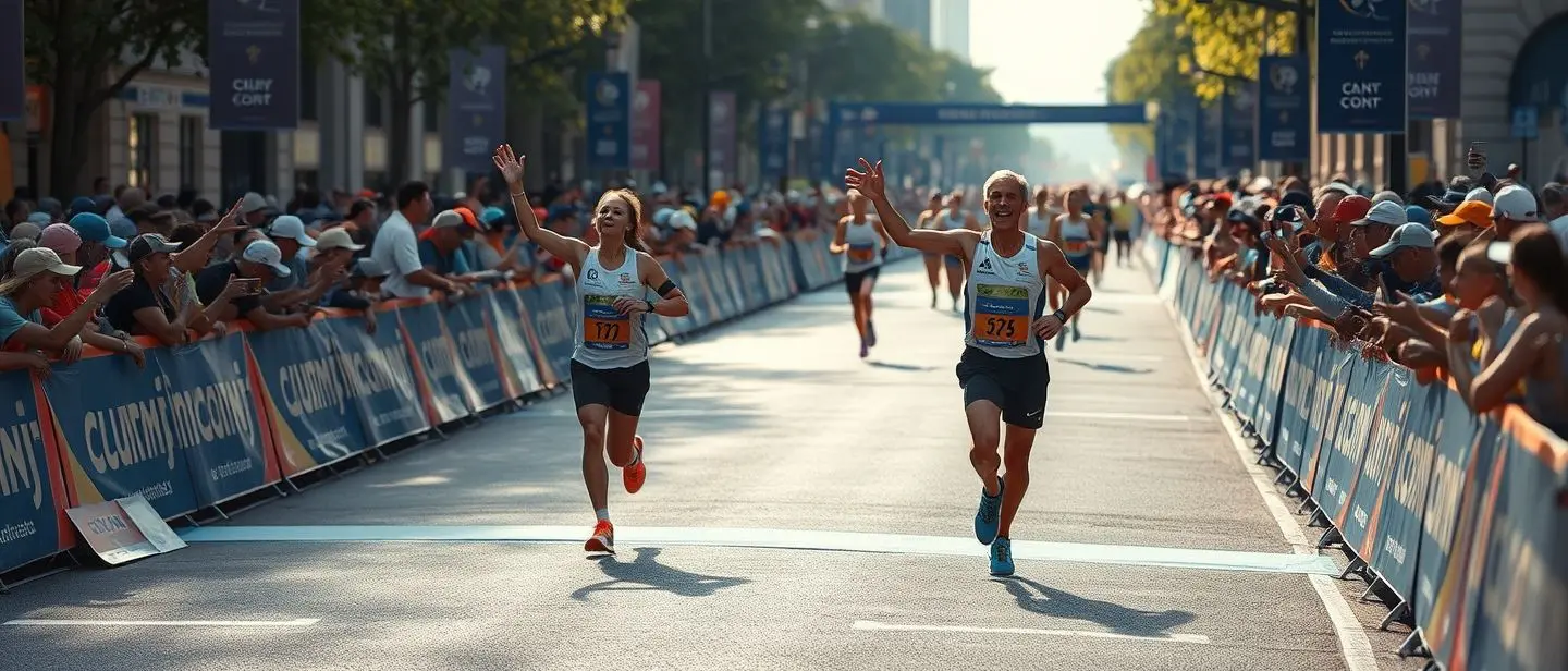 marathon victory finish line