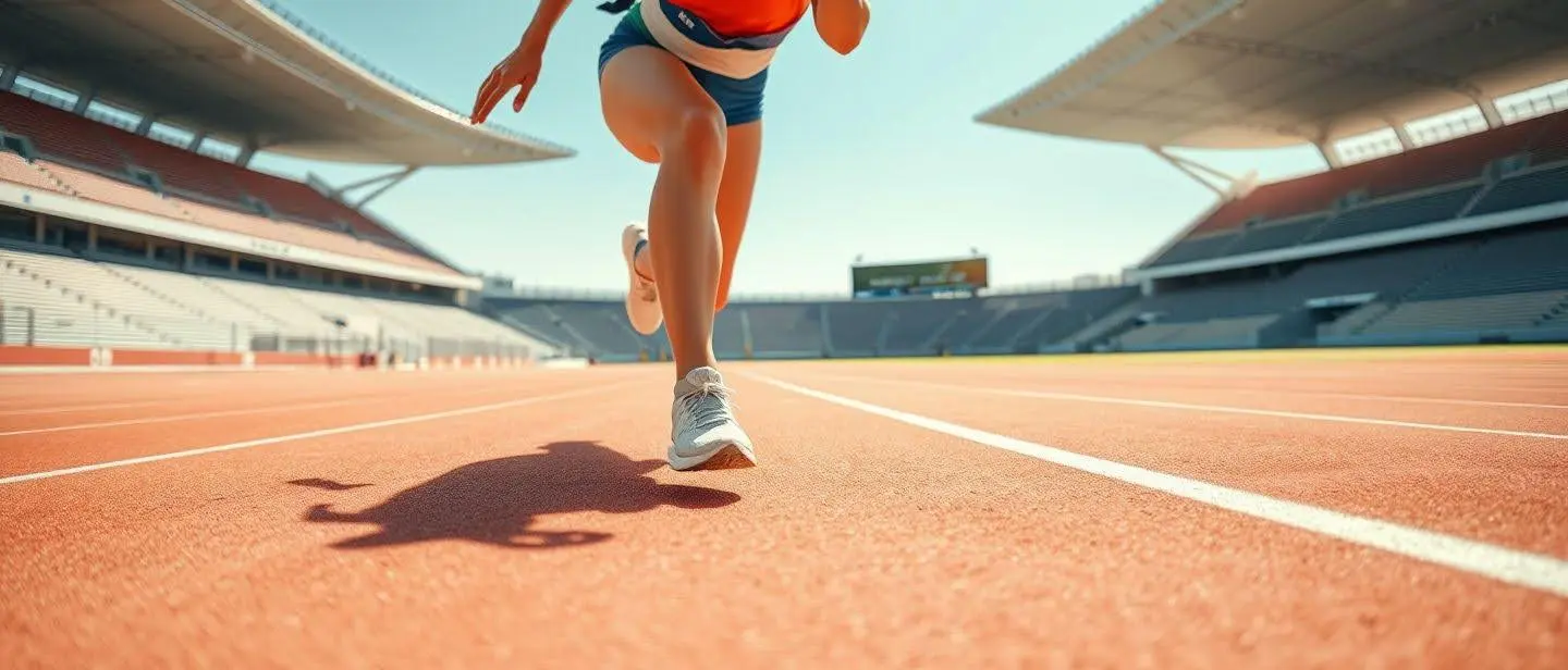 pessoa a iniciar corrida de treino